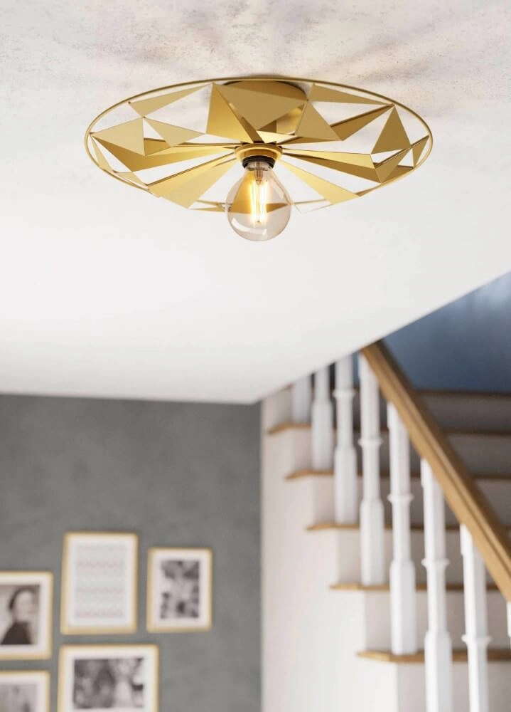 Gouden plafondlamp Castanuelo Ø 42,5cm Eglo 9002759435998