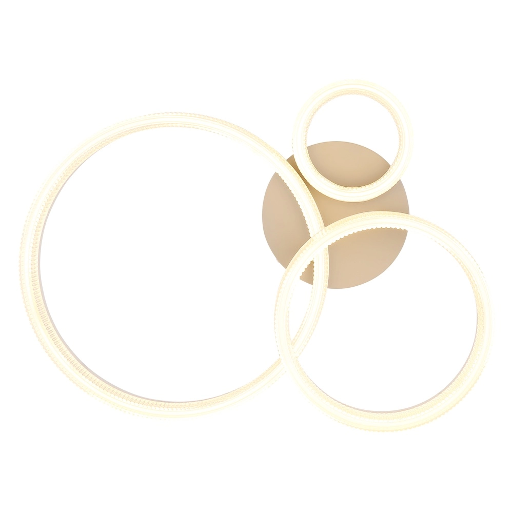 Moderne plafondlamp Zara zand bruin 51cm Globo 9007371579068