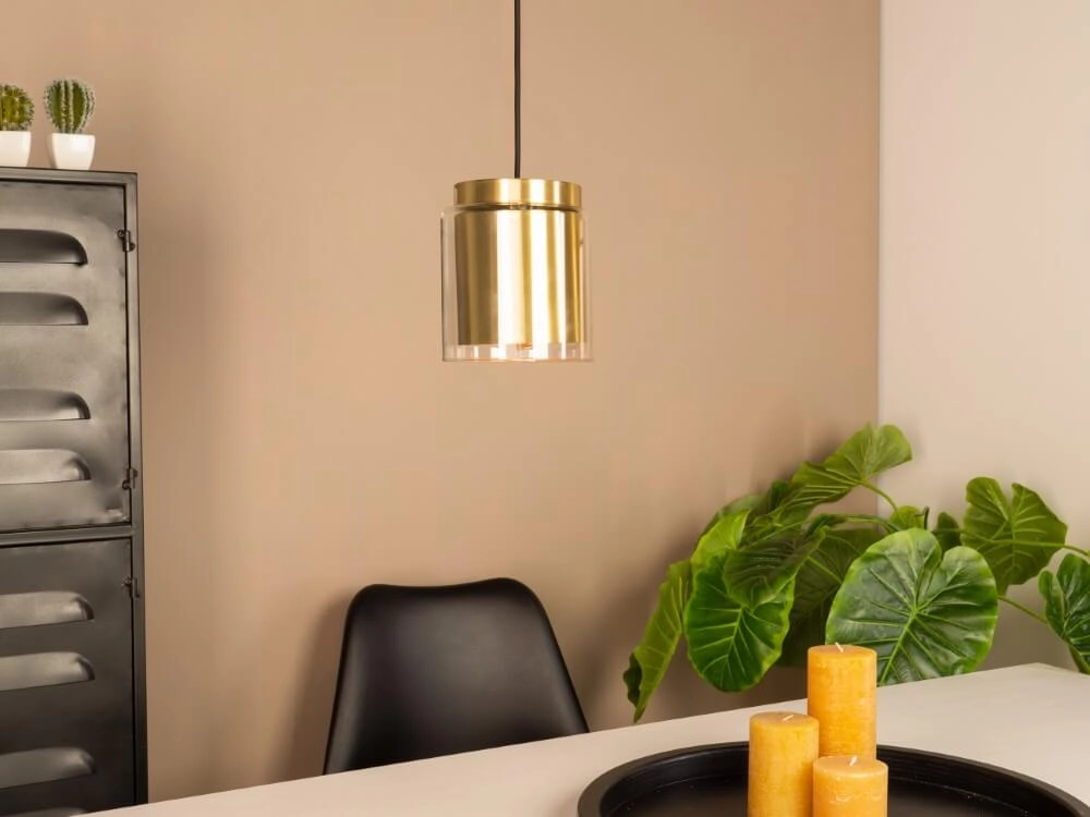 Glazen hanglamp Lagunitas met goud Eglo 9002759996512