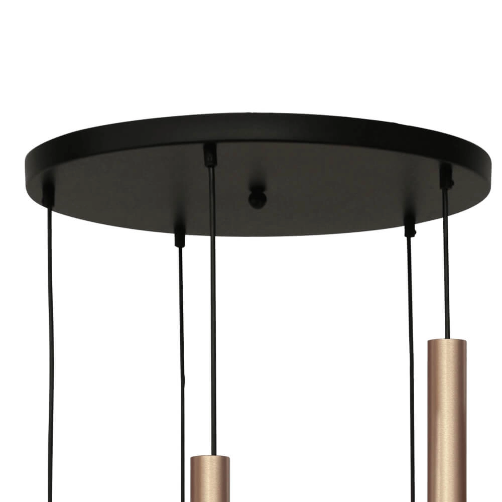 Vide hanglamp Bella 2 5-lichts met gouden glazen Masterlight 8718121340685
