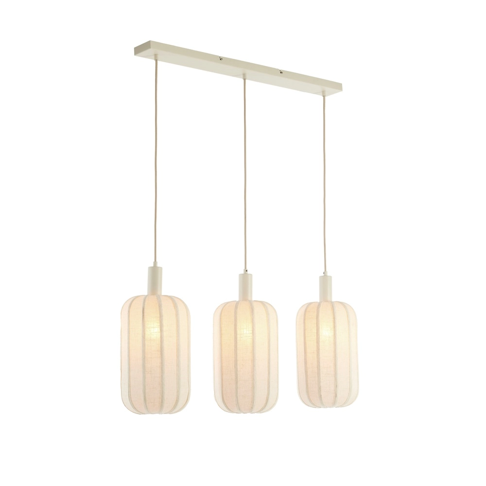 3L eettafel hanglamp Tufia linnen crème Light & Living 8717807816735