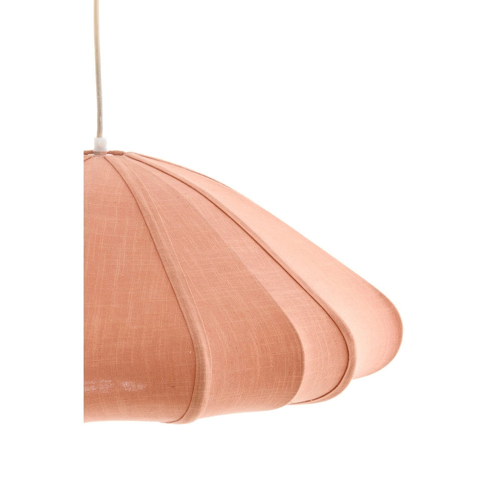 Stoffen hanglamp Cesano Ø 50cm - licht roze Light & Living 8717807779283