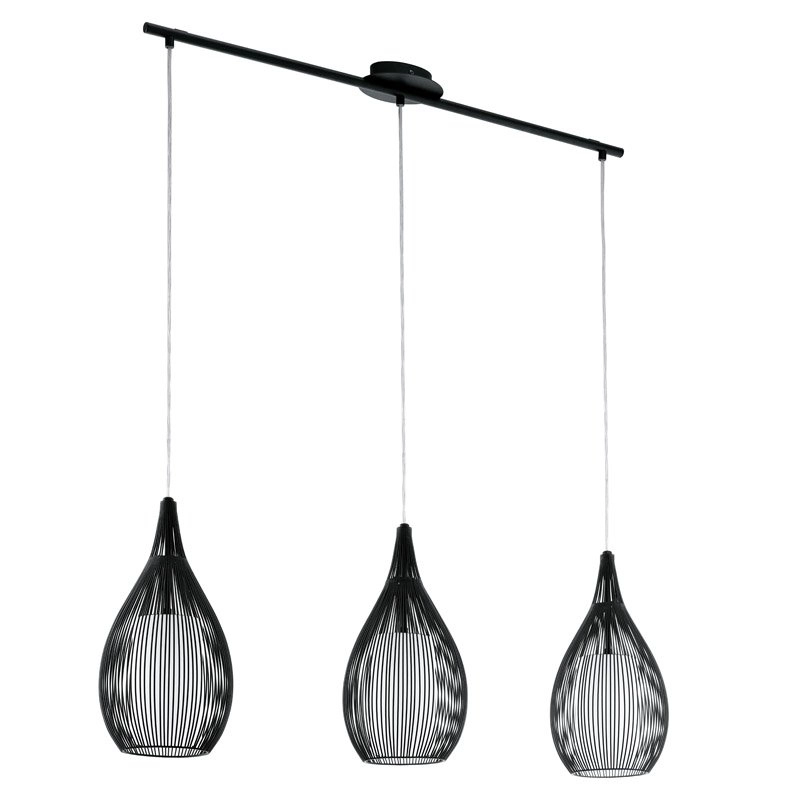 Design Hang Lamp Razoni 3-lichts zwart Design Hang Lamp Razoni 3-lichts zwart