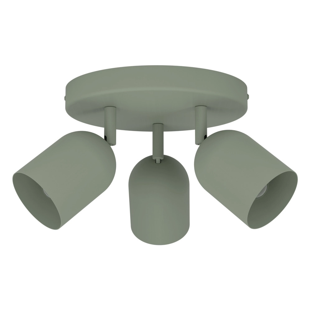 Design plafondspot Tilston 3-lichts groen