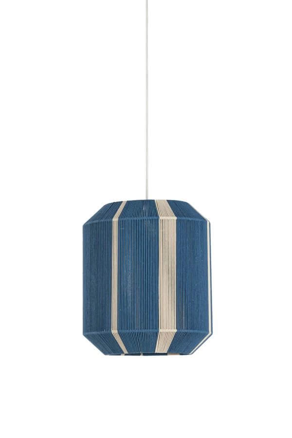 Hanglamp Kozana blauw met crème Ø 36cm Light & Living 8717807716806