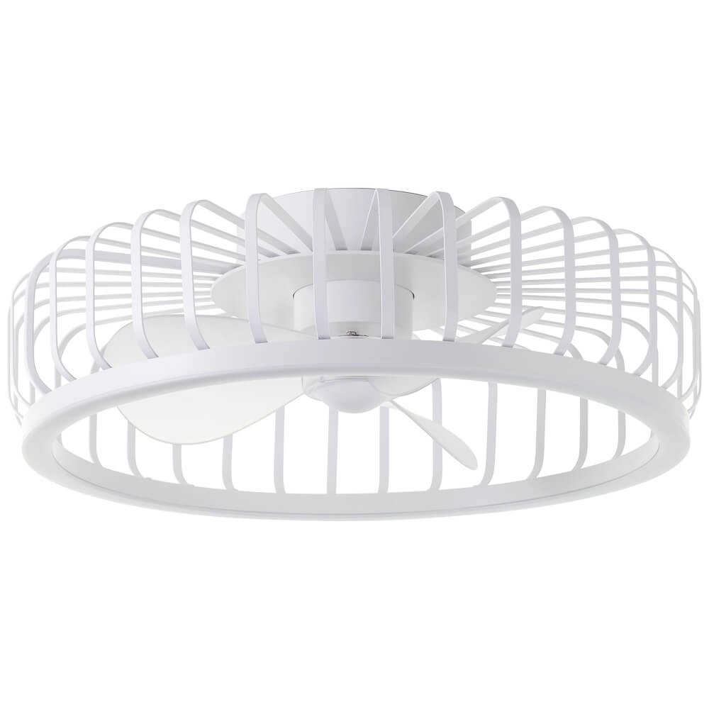 Draadlamp plafondventilator Capo wit Brilliant 4004353453427