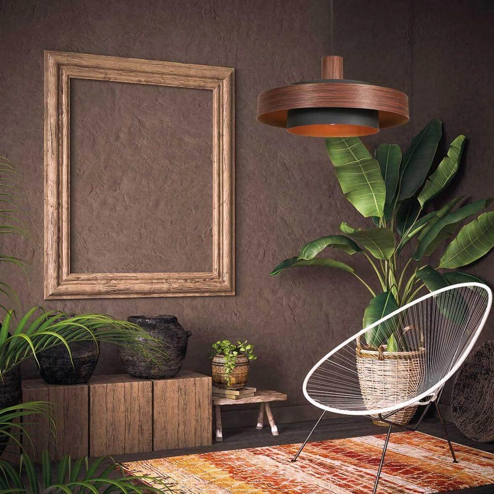 Hanglamp Flinter houtlook Steinhauer 8712746177725