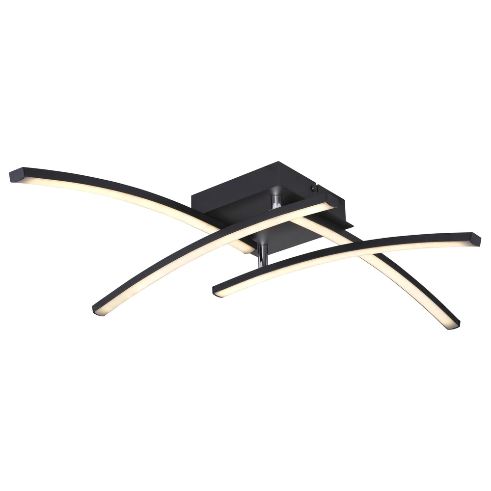 Zwarte plafondlamp Tansy I design zwart Globo 9007371404605