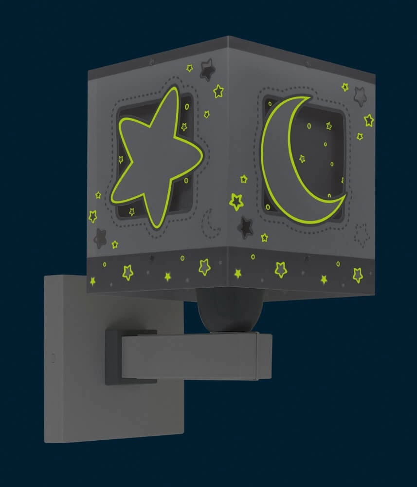 Grijze wandlamp Moonlight voor kinderkamer Dalber 8420406632391
