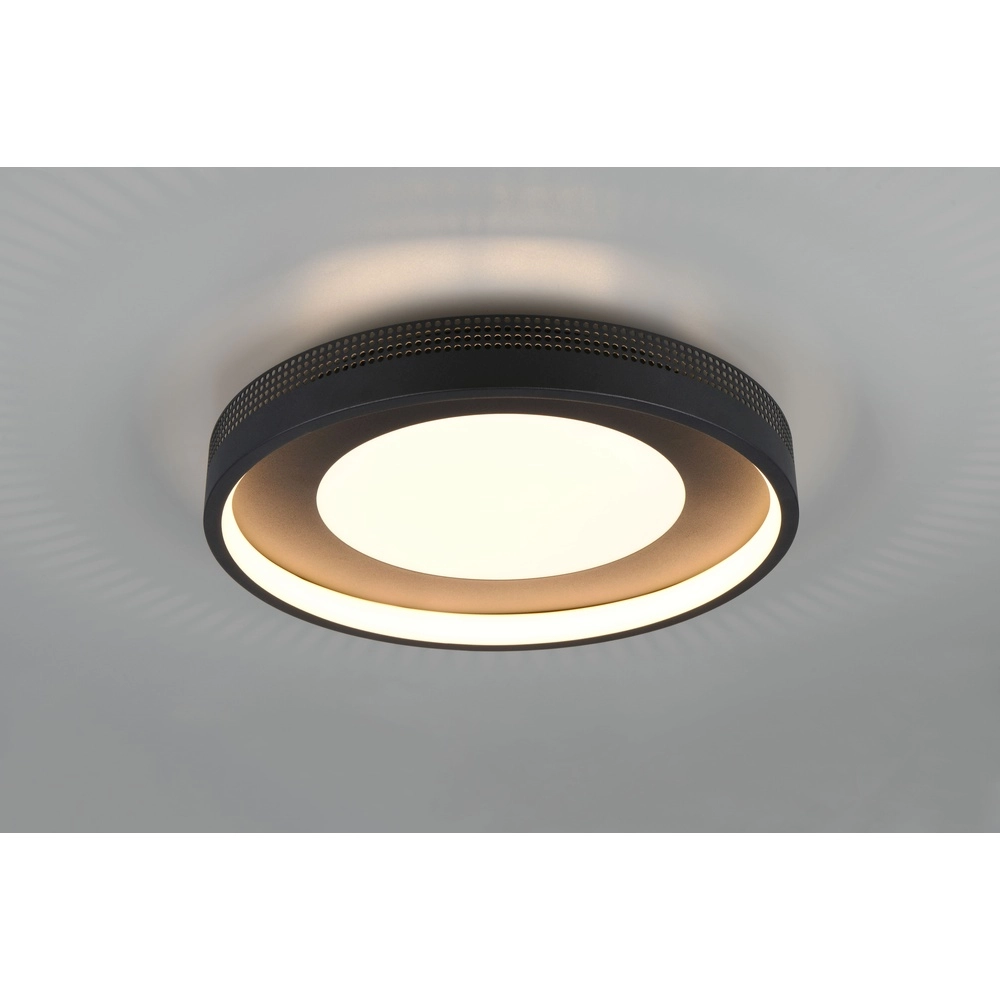 Moderne plafondlamp 
Solea zwart Trio 4017807660951