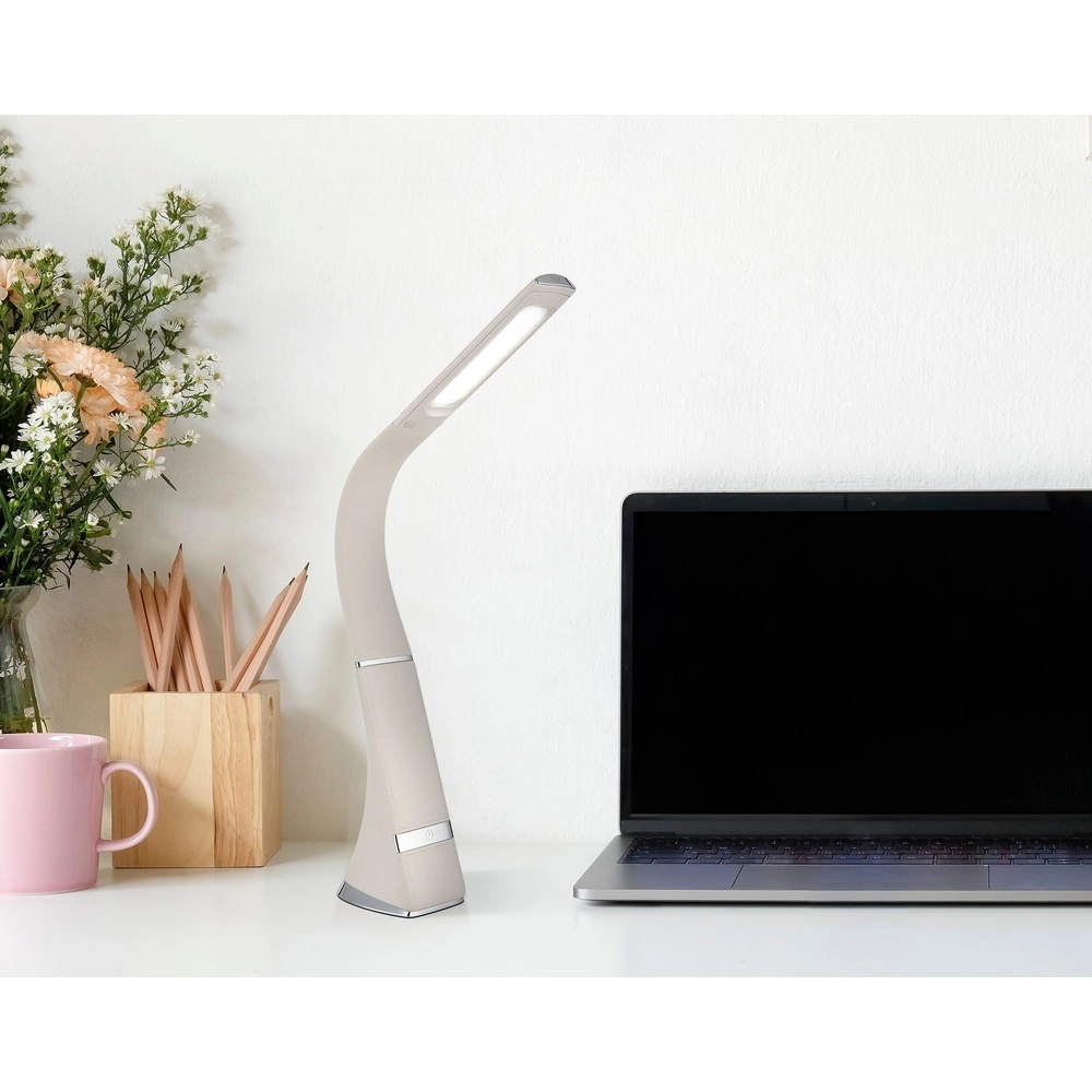 Design bureaulamp Sophie zand bruin oplaadbaar Globo 9007371575923