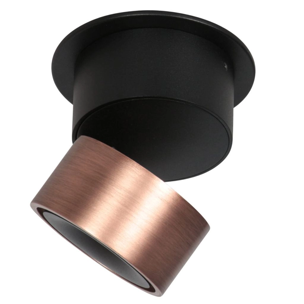 Strakke opbouwspot Fez enkel brons Steinhauer 8712746187236