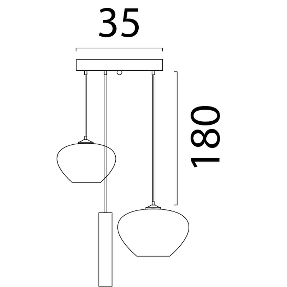 Vide hanglamp Cartone met Think Paper kappen Masterlight 8718121390819