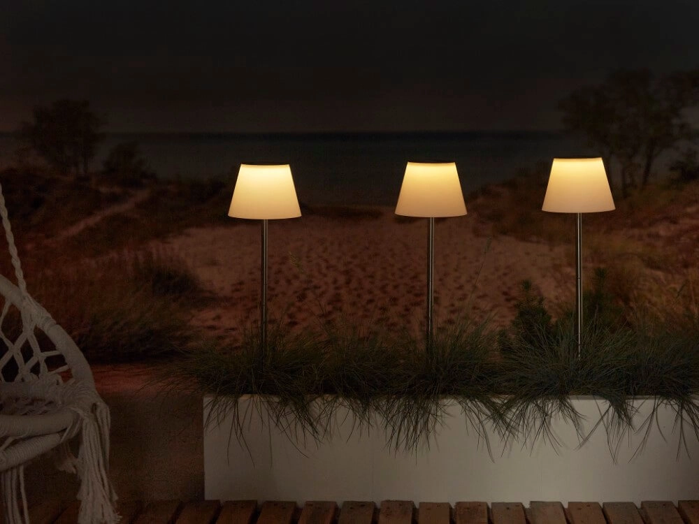 Staande solar lamp Maspalomas RVS Luxform 8719099201893