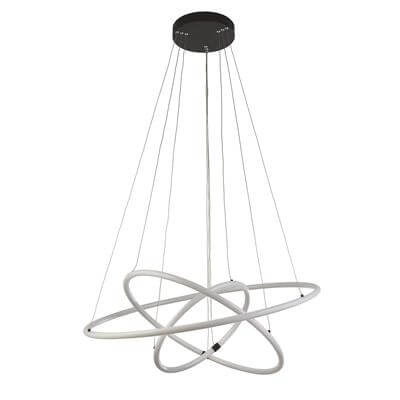 Hanglamp Revolve vide 3-rings zwart Searchlight 5053423189451