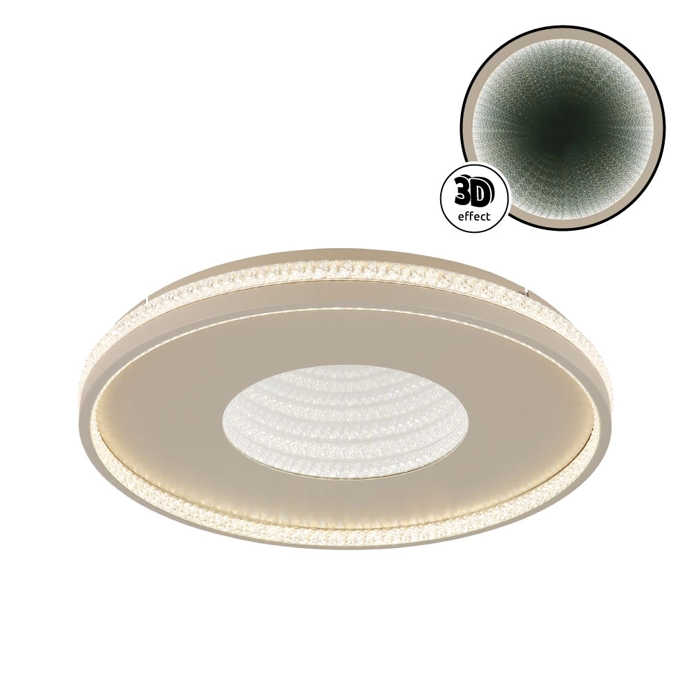 Design plafondlamp Shirley zand bruin Ø 50,5cm Globo 9007371578351