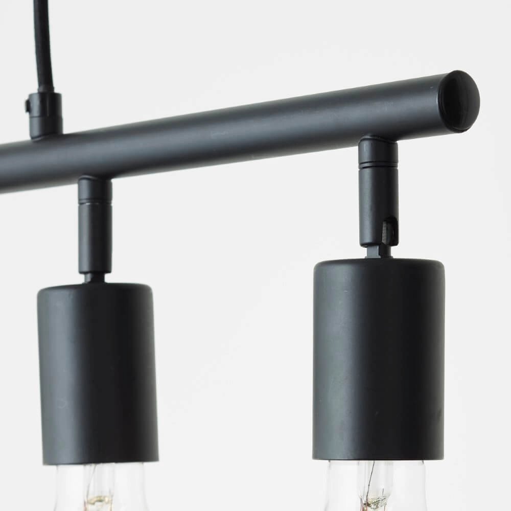 5-lichts hanglamp Tiffany richtbaar zwart Brilliant 4004353406393