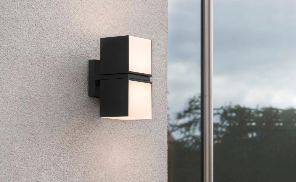 Zwarte design wandlamp Cuba reddot award Lutec 6939412011561