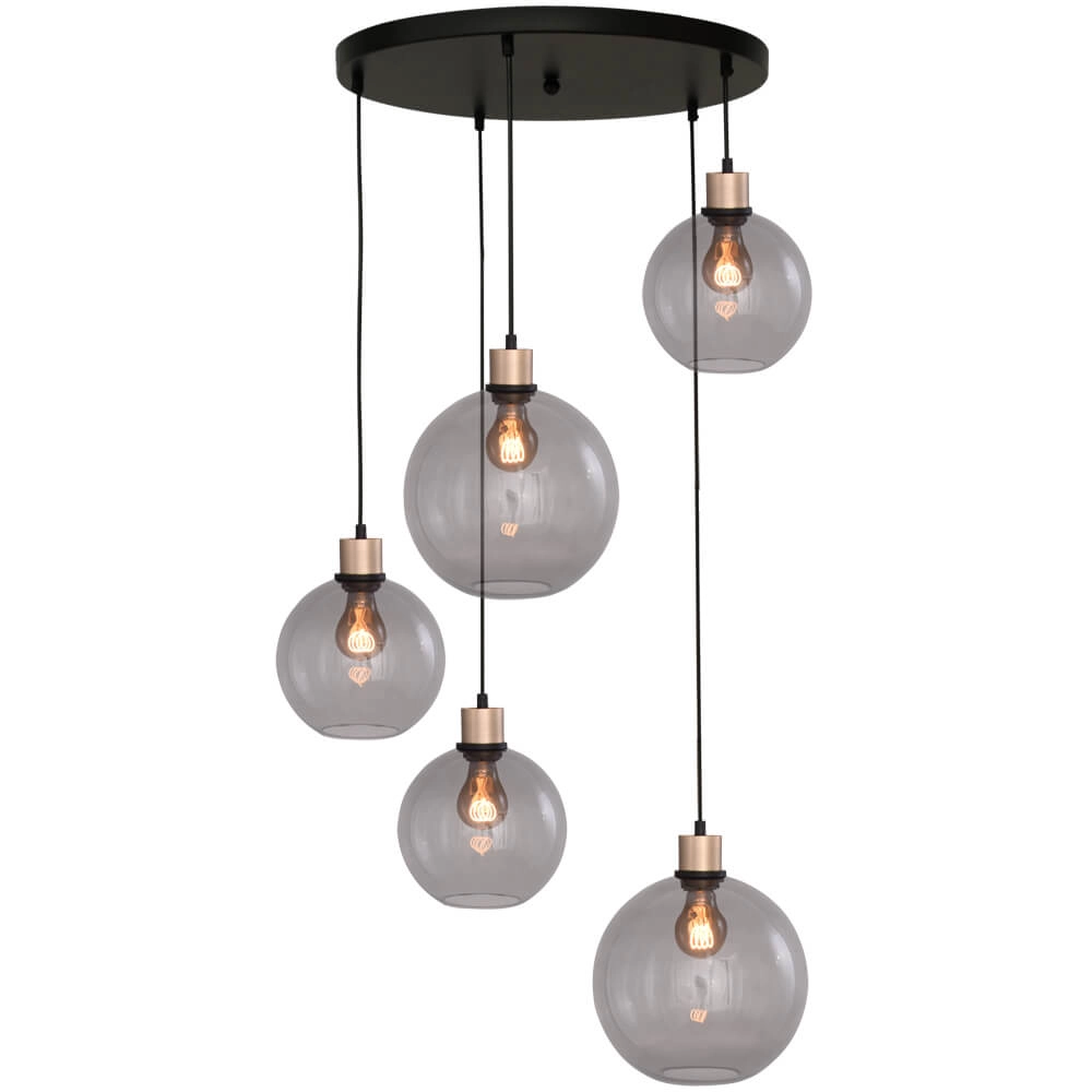 Vide hanglamp Lazise goud met zwart Vide hanglamp Lazise goud met zwart