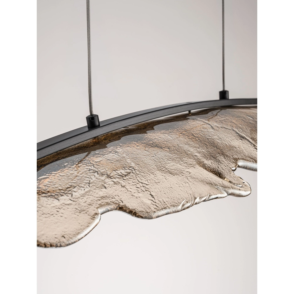 Design hanglamp Amado antraciet met mokka 104cm Lyora 5212063500273