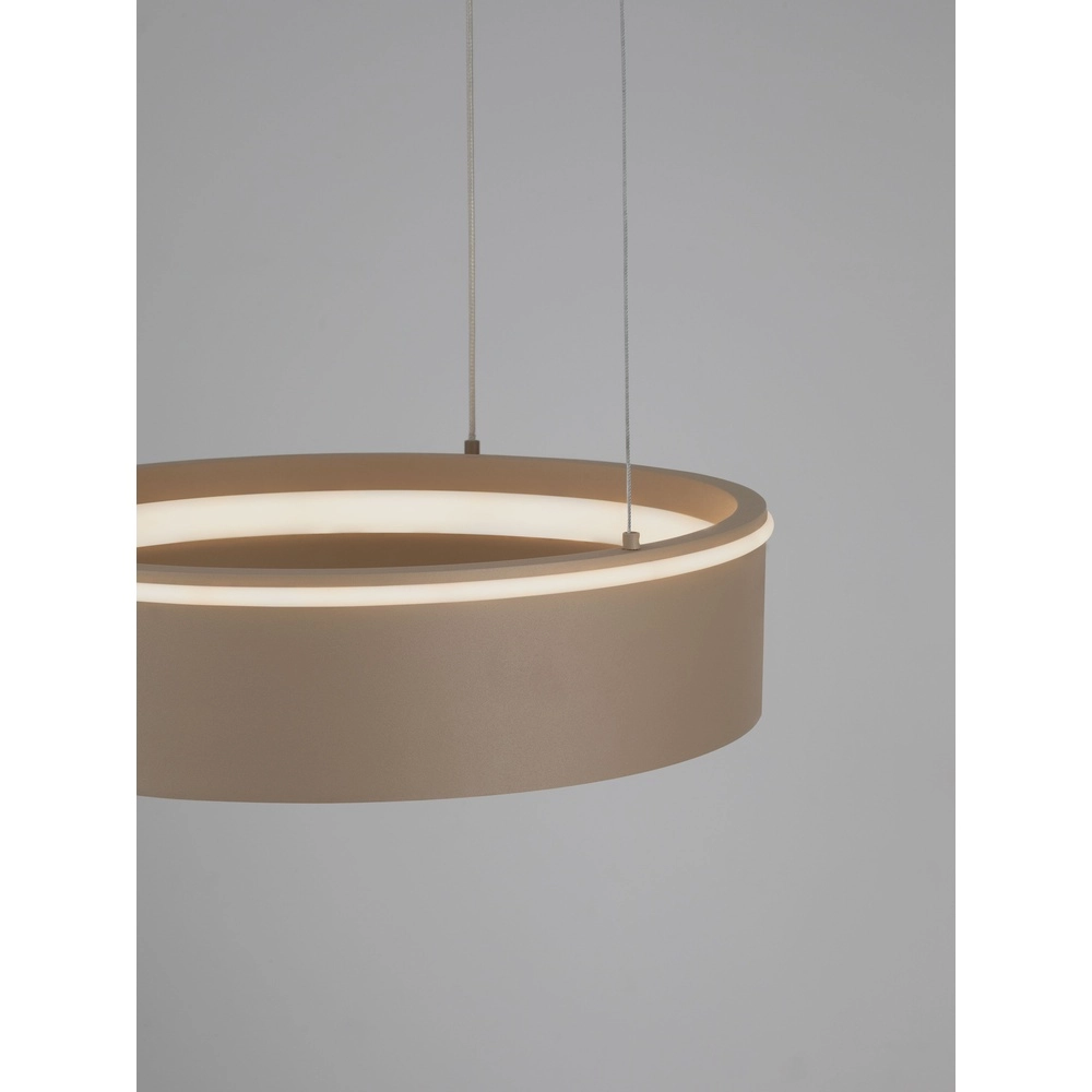 Moderne hanglamp Olivia zand bruin Ø 40cm Lyora 5212017494177
