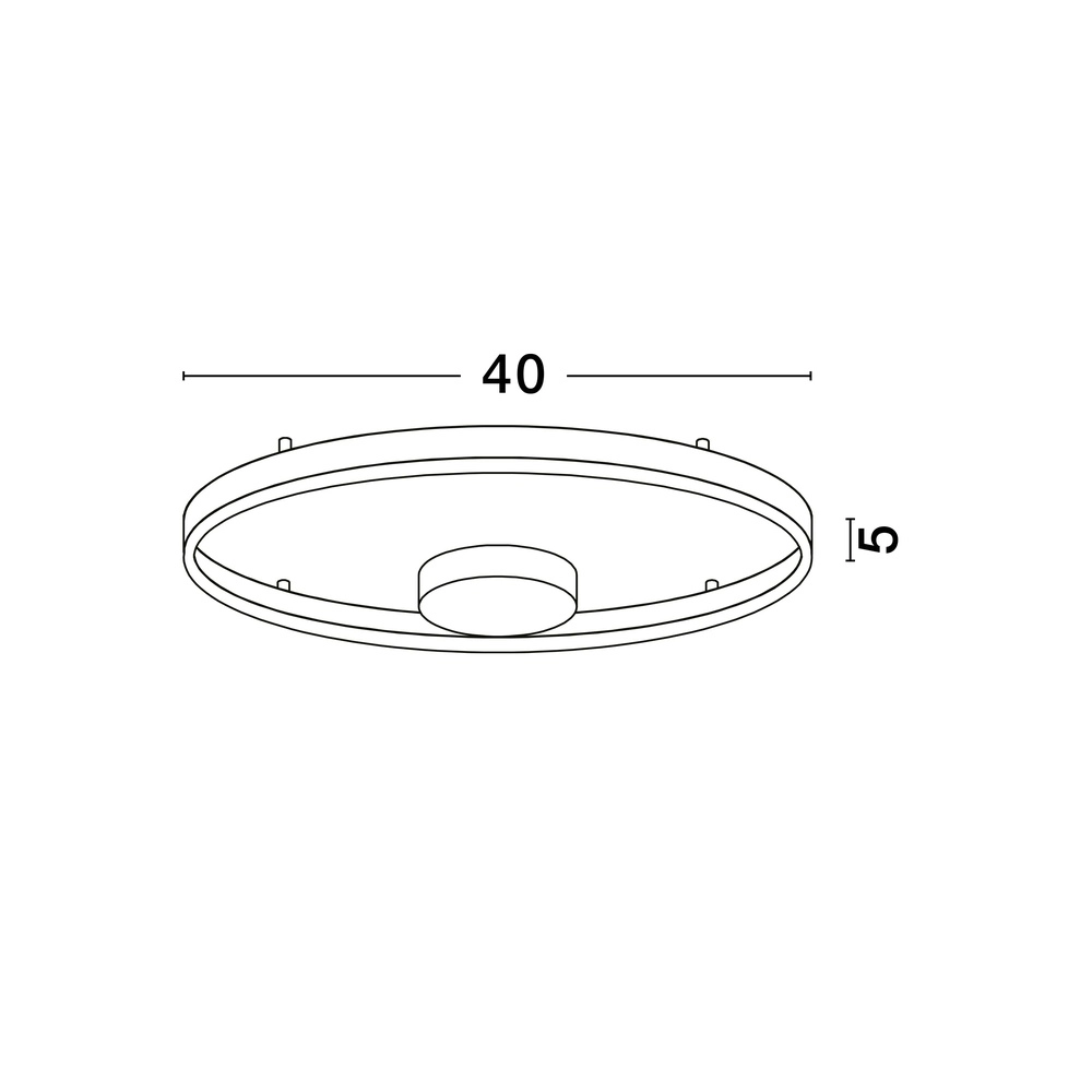 Plafondlamp Hedra rond Ø 40cm wit Lyora 5212017448859