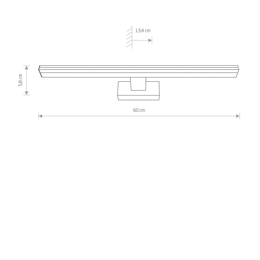 Chrome spiegellamp Picasso met led Lyora 5903139813198