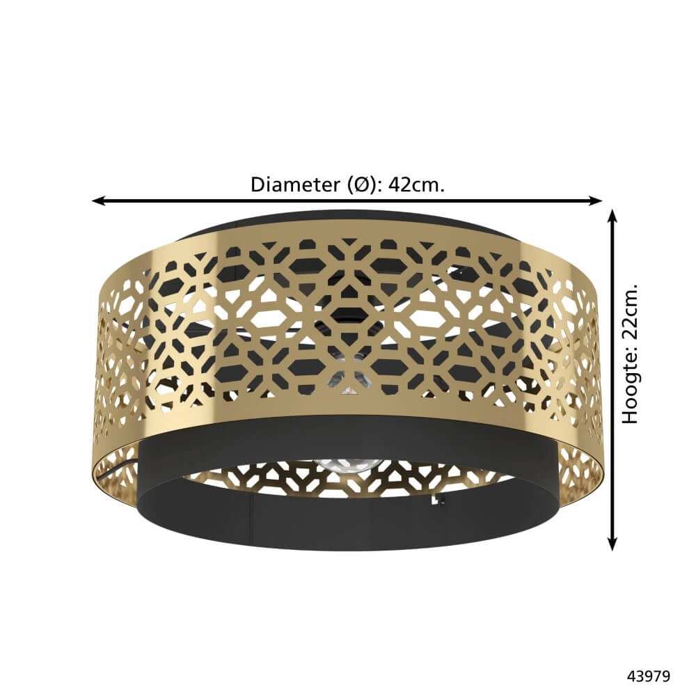 Design plafondlamp Sandbach Ø 42cm Eglo 9002759439798