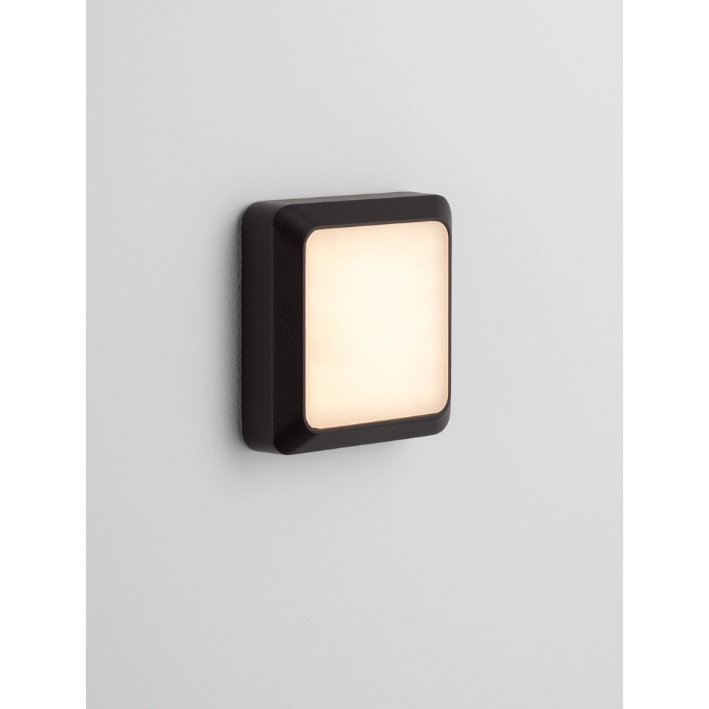 Vierkante wandlamp Appia antraciet