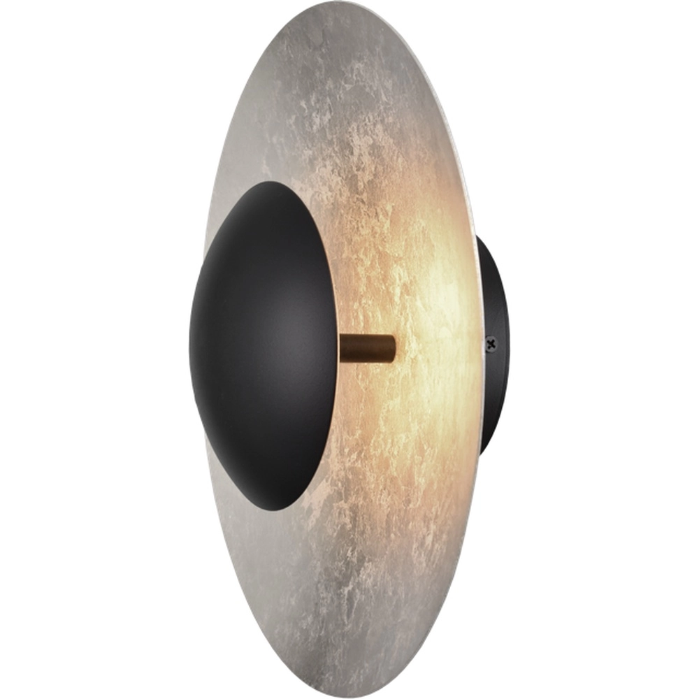 Wandlamp Zyan zwart met zilver