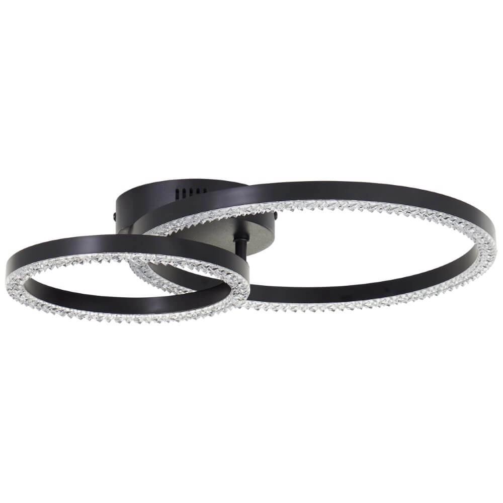 Zwarte plafondlamp Aurelia 2500lm Brilliant 4004353442124