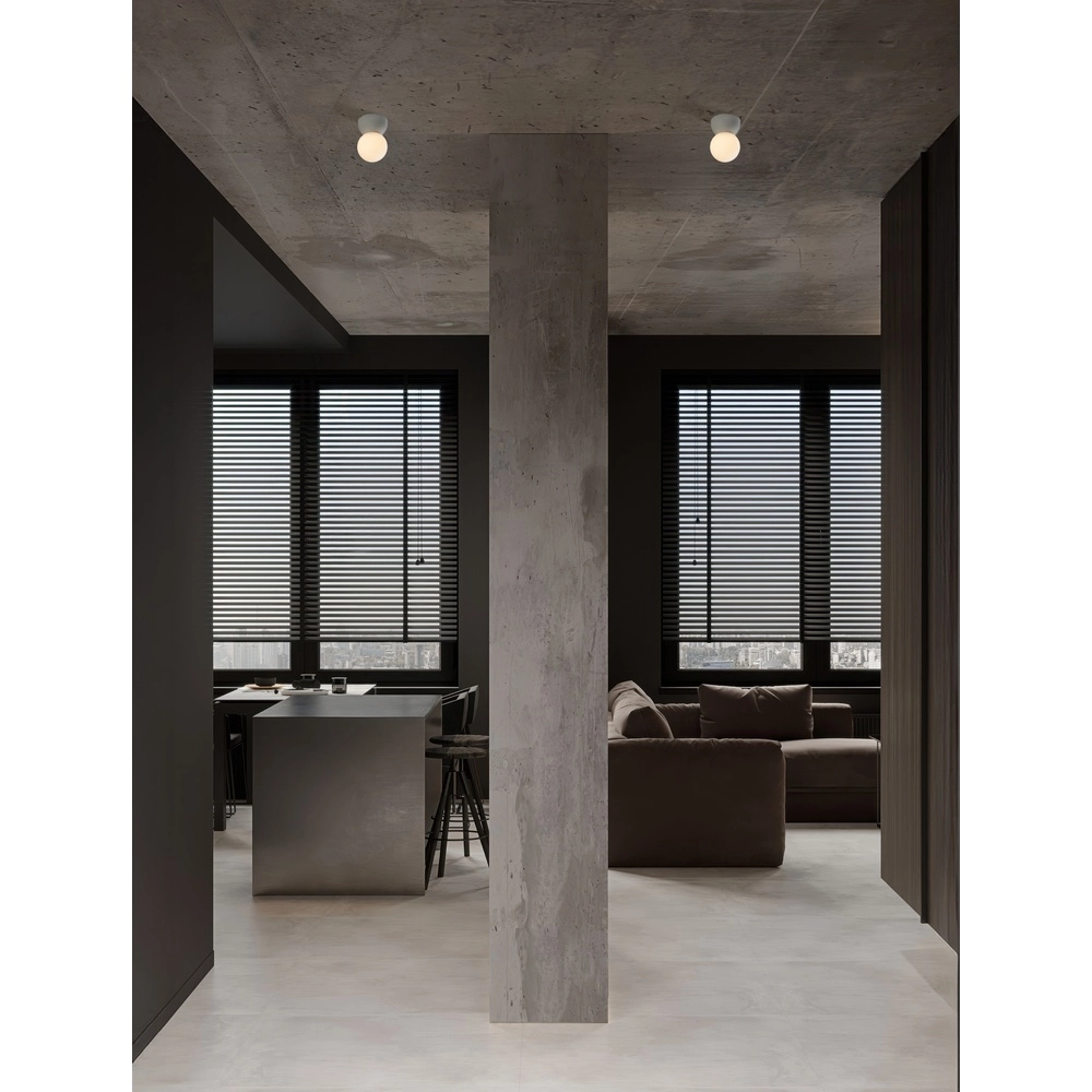 Plafondlamp Zero betongrijs met wit Lyora 5212017464453