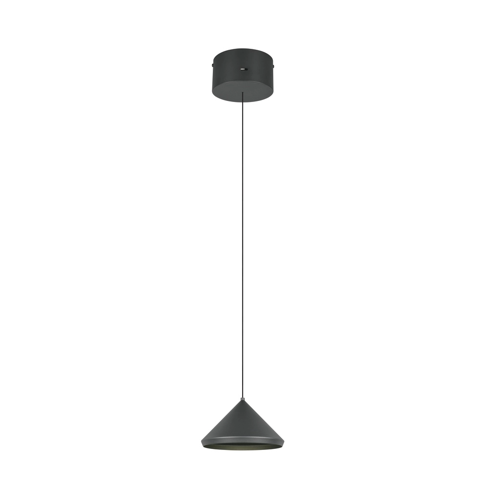 Moderne hanglamp Laguna Ø 18cm zwart Trio 4017807667608