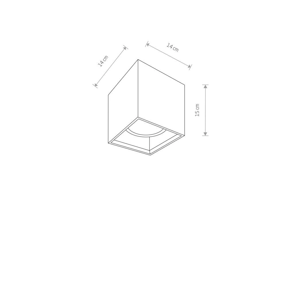 Opbouwspot beton Bold Lyora 5903139939294