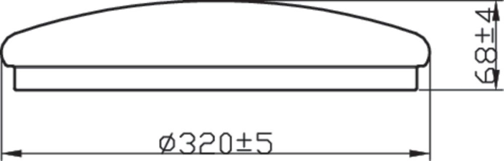 Badkamer plafonnière Canopus Ø 32cm Philips 8718699777272