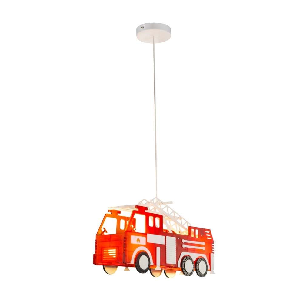 Hanglamp Kita brandweerauto rood