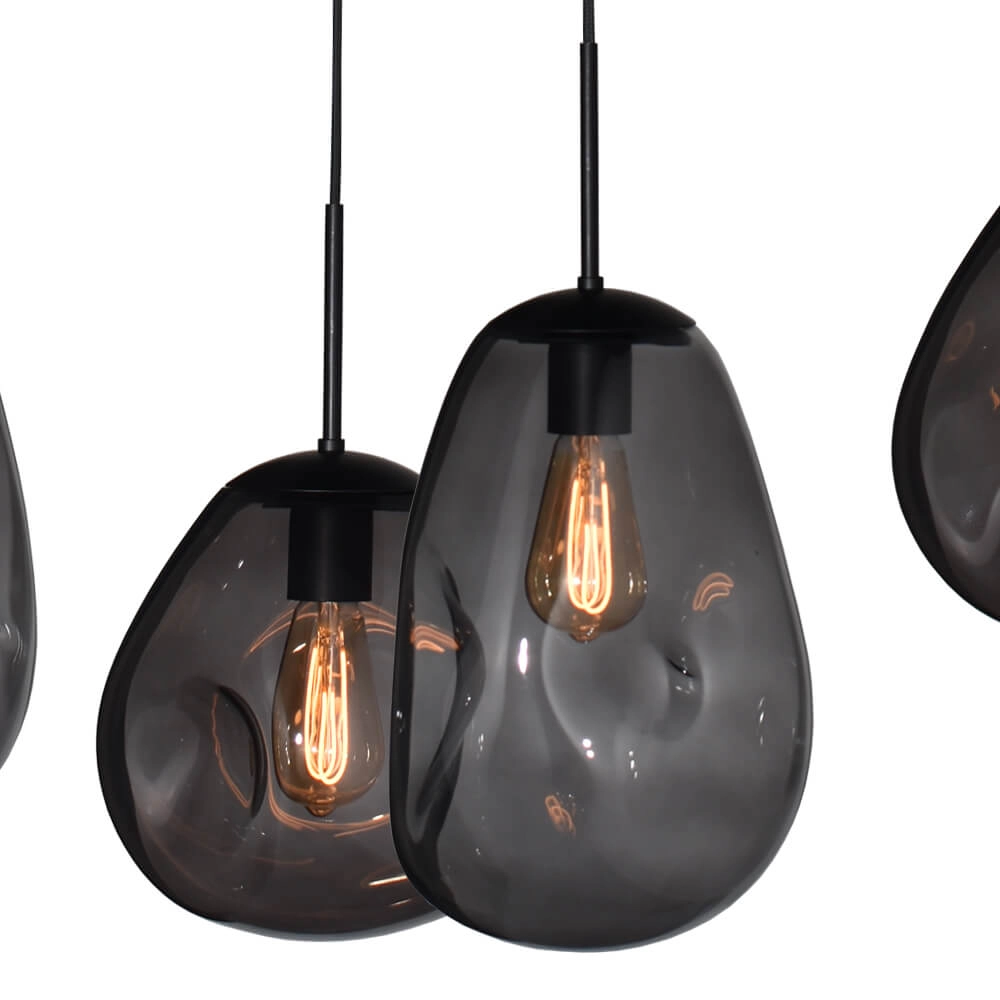 Hanglamp Lava 6x smoke glas Masterlight 8718121286228