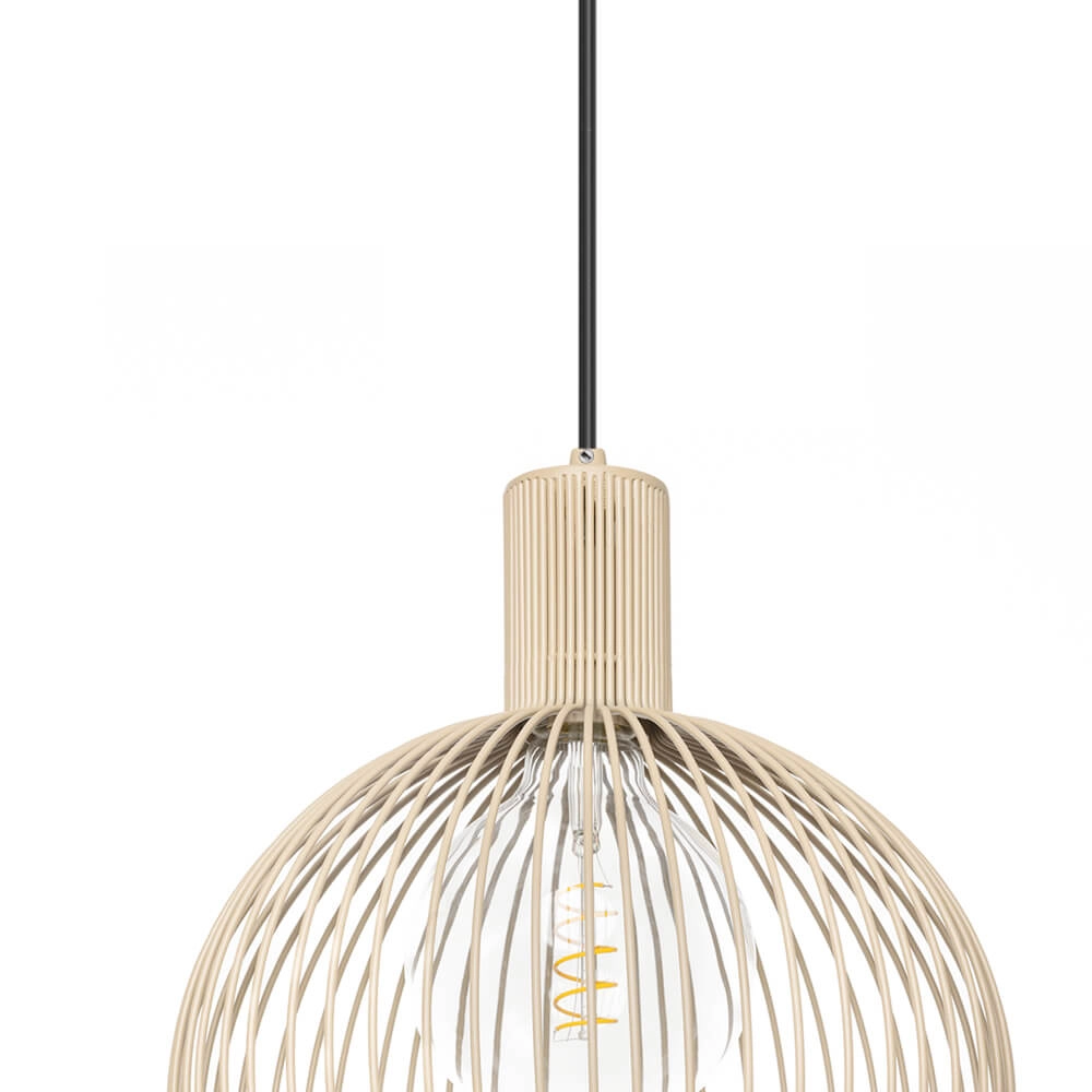 Zandkleurige hanglamp Wire Sand Ø 30cm ETH 8720195307105