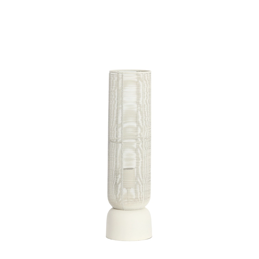 Tafellamp Lezuza Ø 13,5cm wit Light & Living 8717807744861