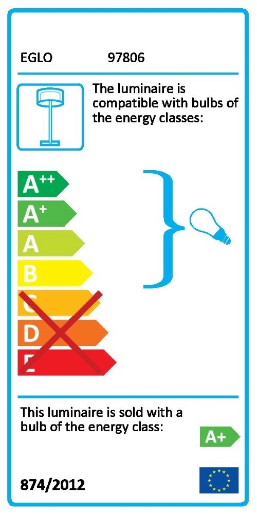 Led leeslicht Cortaderas Eglo 9002759978068