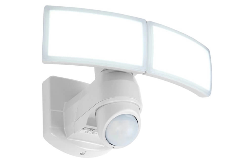 Witte wandlamp Arc design