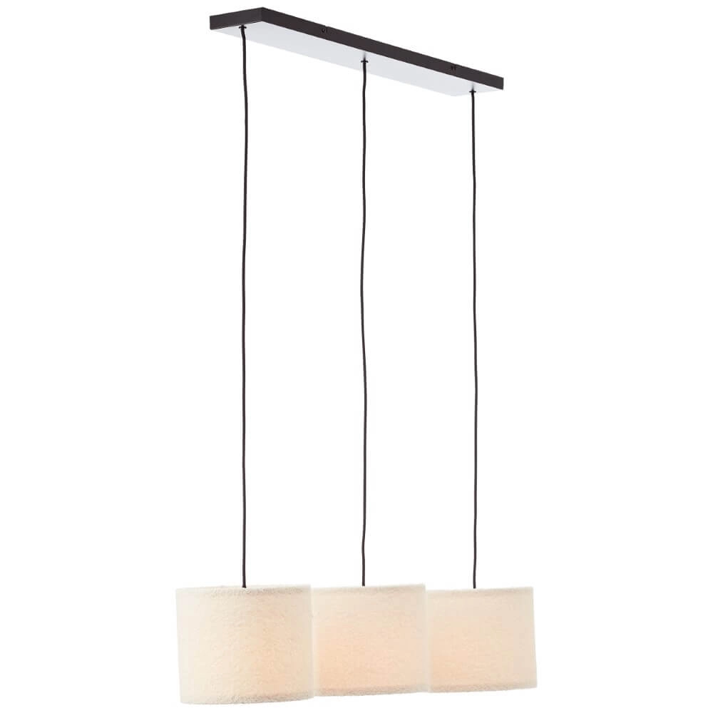 Creme hanglamp Teddy 3-lichts Brilliant 4004353447273