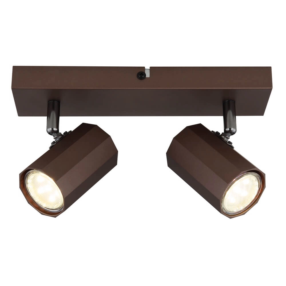 Bronzen plafondlamp James dubbel Globo 9007371447886