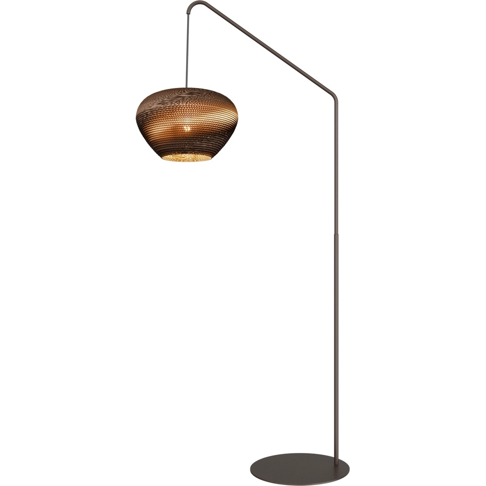 Think Paper vloerlamp Cartone cacao voet