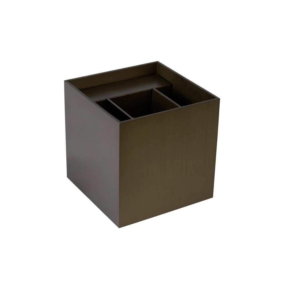 Vierkante wandspot Xio 2700K roestbruin