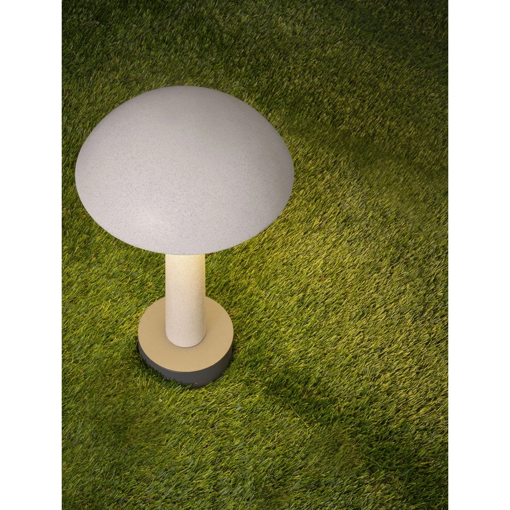Ronde tuinlamp Tura wit 35cm Lyora 5212017471536