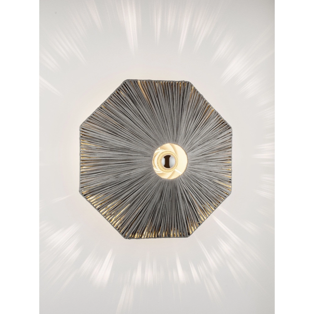 Wandlamp Elvio grijs Ø 45cm