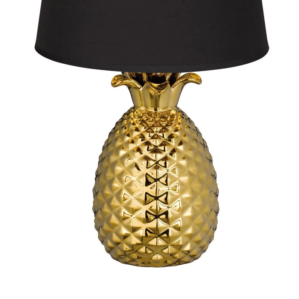 Tafellamp Pineapple 43cm goud met zwart Trio 4017807377613
