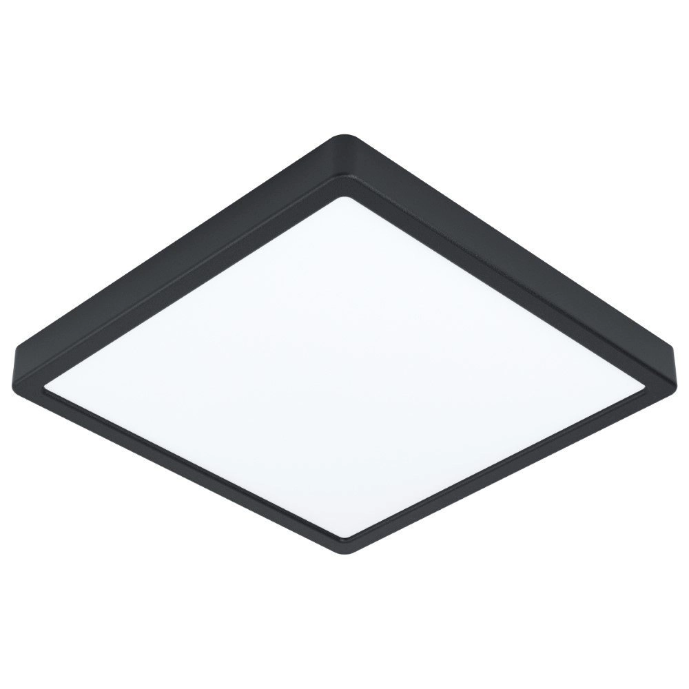 Vierkante plafondlamp Fueva 5 28,5cm - 4000K zwart Vierkante plafondlamp Fueva 5 28,5cm - 4000K zwart
