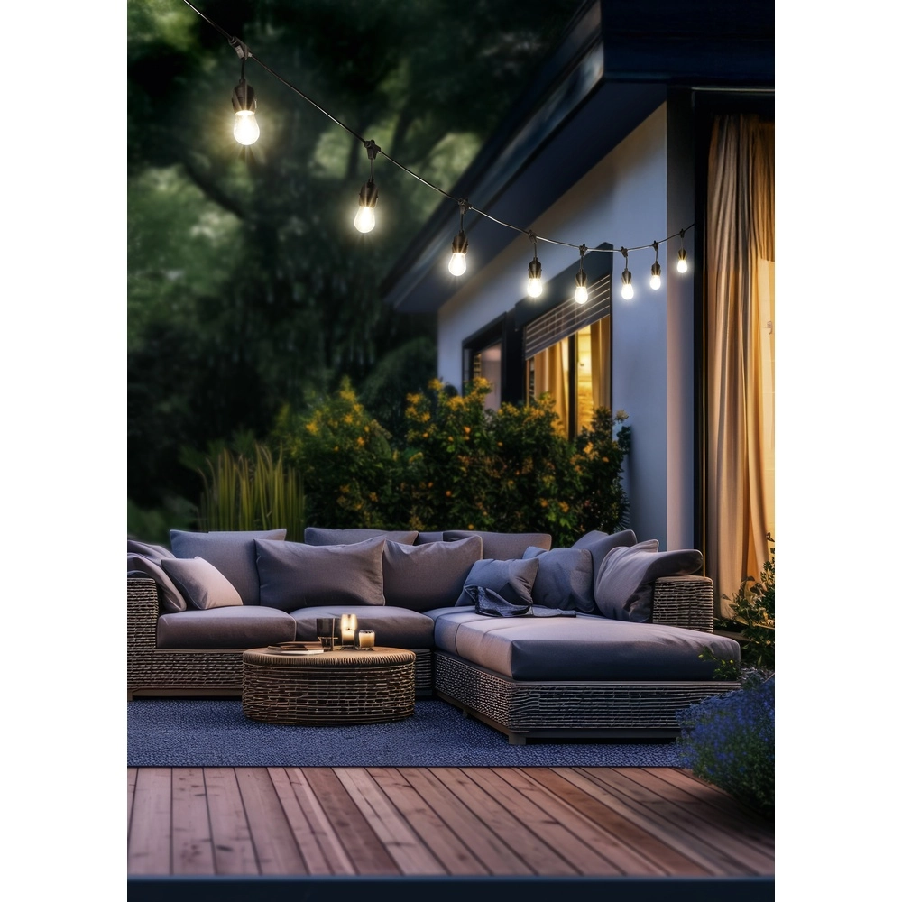 Feestverlichting Chain zwart 10-lichts Trio 4017807622720